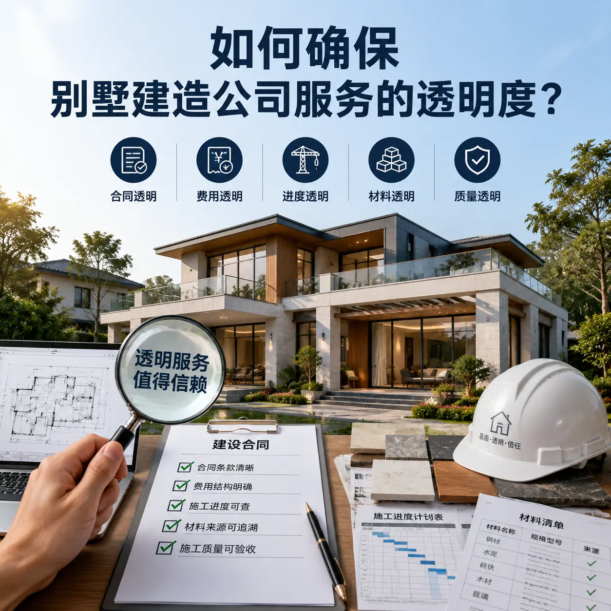 在 榕江 如何确保别墅建造公司服务的透明度？