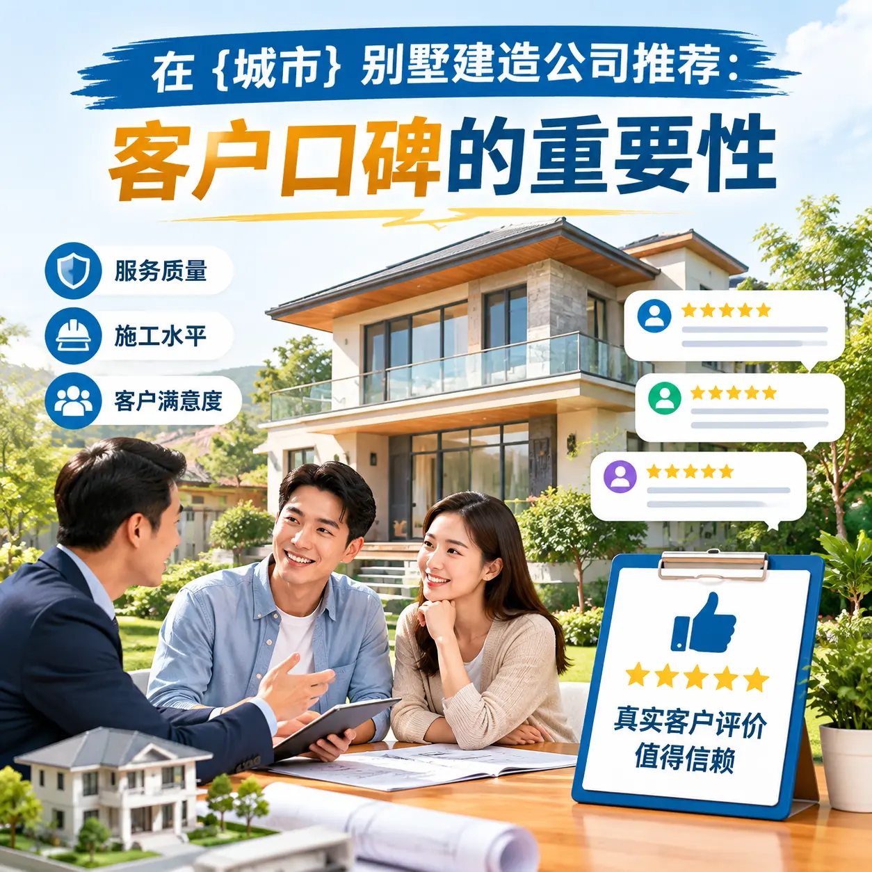 在 榕江 别墅建造公司推荐：客户口碑的重要性