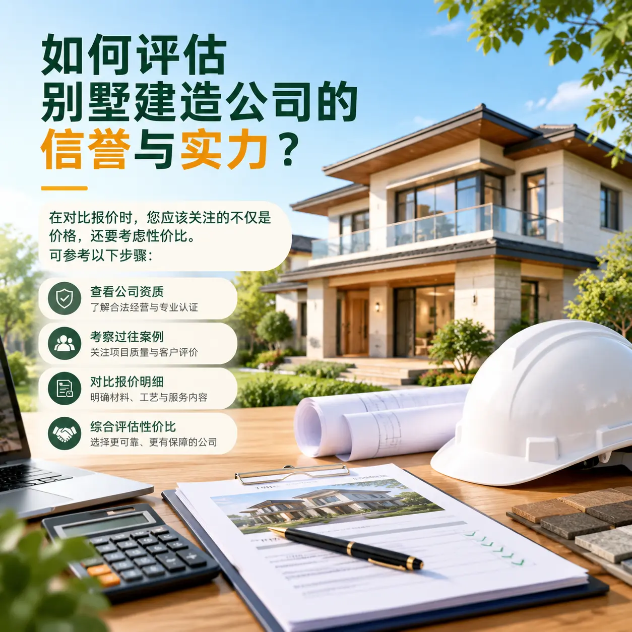 如何评估 榕江 别墅建造公司的信誉与实力？