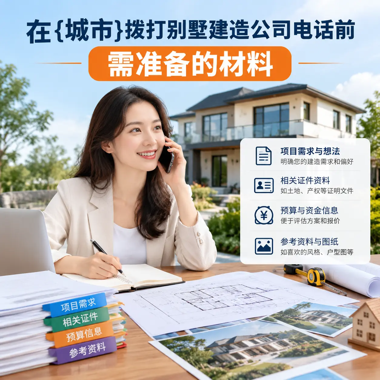 在榕江拨打别墅建造公司电话前需准备的材料