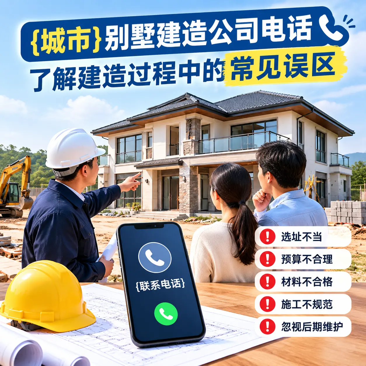 榕江别墅建造公司电话,了解建造过程中的常见误区